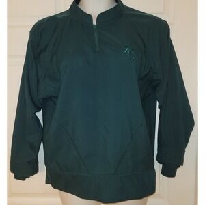 Zero Restriction Golf Outerwear Emerald Green  Pulllover Wind Jacket Womens Sz M
